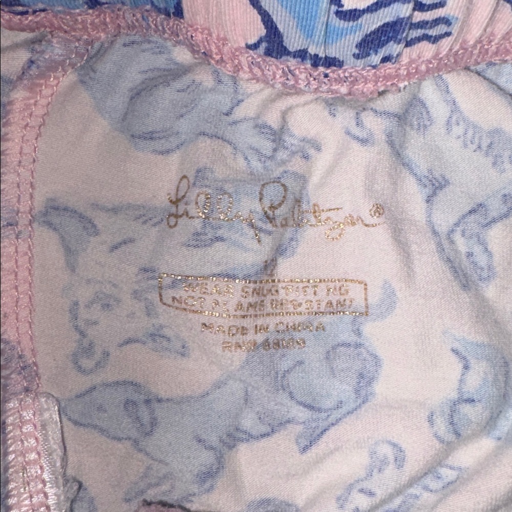 Lilly Pulitzer “ruff night “ girls size 12 pajama set - Picture 4 of 4